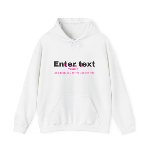 Fuck Trump Pink hoodie