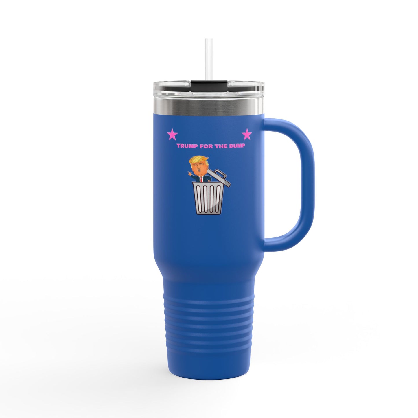 Humorous Insulated Travel Mug – 40oz with ‘Trump for the Dump’ Design